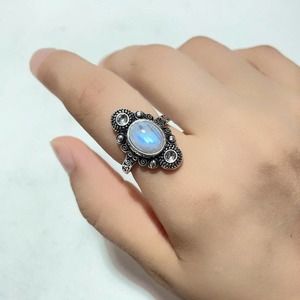 Sri Lanka 100% genuine‎ Moonstone ring| Protection stone